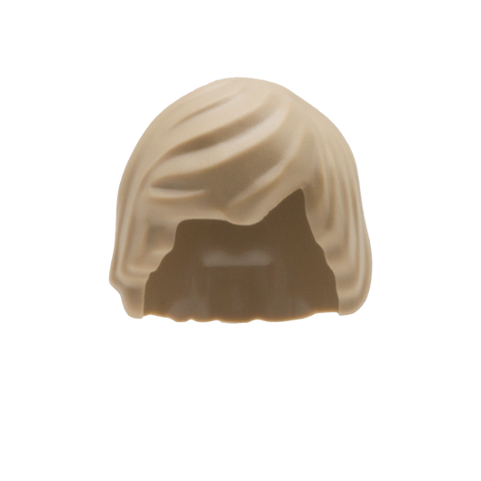 Dark Blonde Sweepy Bowl Cut - LEGO Minifigure Hair
