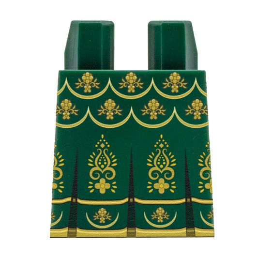 Dark Green Lehenga Choli Dress Skirt - Custom Design Lego Brick Skirt