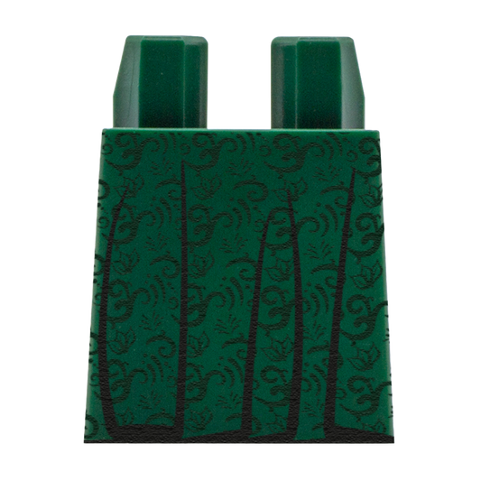 Dark Green Vintage Dress Skirt - Custom Design Lego Brick Skirt