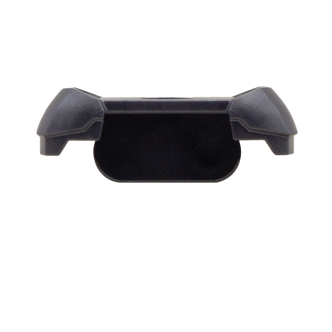 Dark grey LEGO minifigure armour shoulder pads.