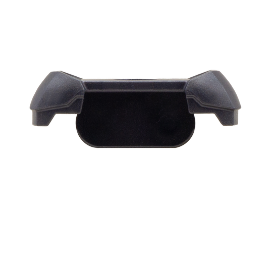 Dark grey LEGO minifigure armour shoulder pads.