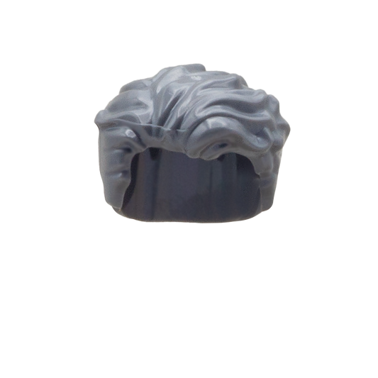 Grey swept back LEGO Minifigure Hair