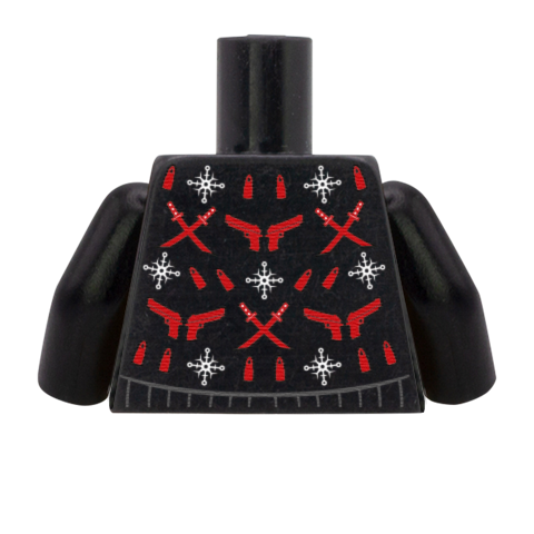 Merc with a Mouth Christmas Jumper - Deadpool Custom LEGO Christmas Torso