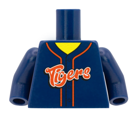 Detroit Tigers (American League) - Custom Design Minifigure Torso