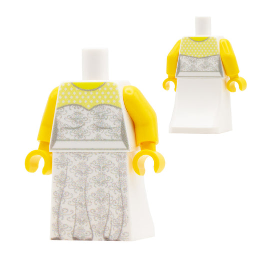 Dotted Wedding Dress - Custom Design Minifigure Outfit