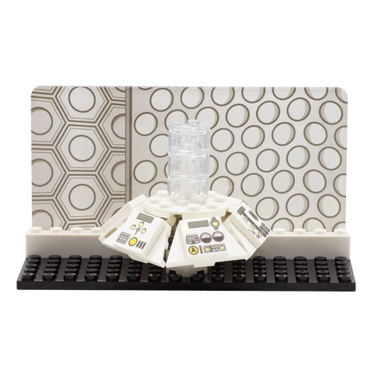 TARDIS Minibuild and Display - Custom LEGO Minibuild and Acrylic Minifigure Display