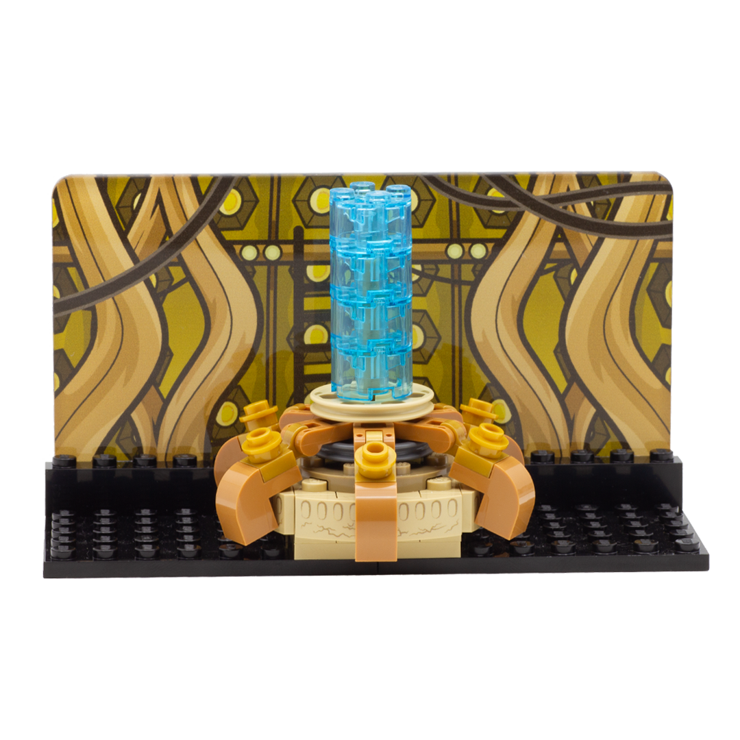TARDIS Minibuild and Display - Custom Dr Who LEGO Minibuild and Acrylic Minifigure Display