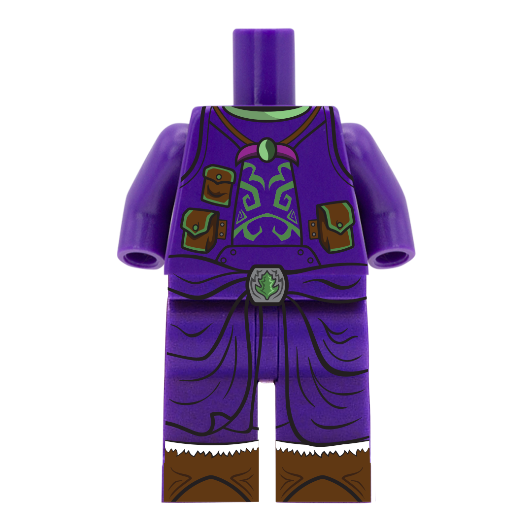Custom Design LEGO DnD Druid Figure - LEGO Dungeons and Dragons