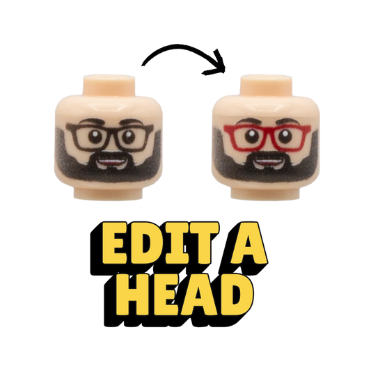 Edit a Head (NOT BESPOKE) - Custom Printed Minifigure Head
