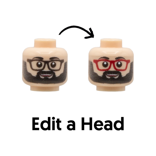 Edit a Head (NOT BESPOKE) - Custom Printed Minifigure Head