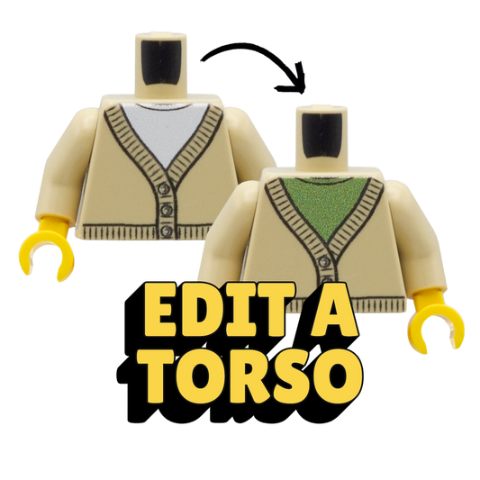 Edit a Torso (Various Colours) - Custom Design Minifigure Torso