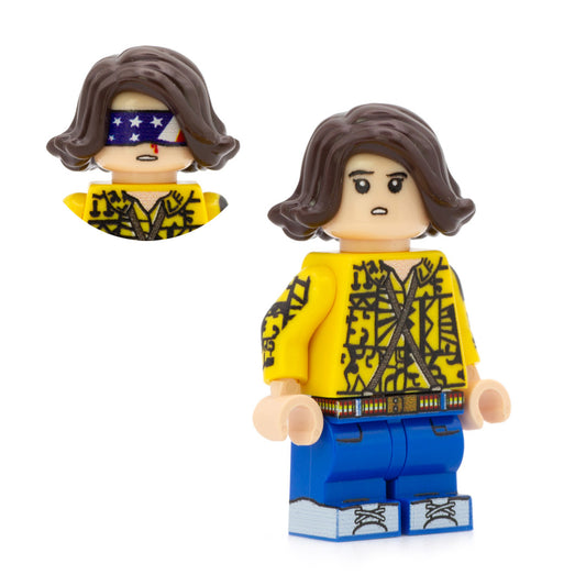 Stranger Things - Eleven in Yellow Shirt - Custom Design LEGO Minifigure