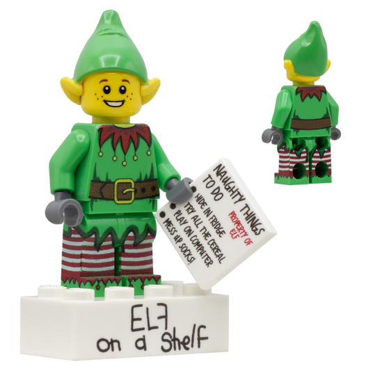 Christmas Elf on a Shelf - Custom Design Minfigure