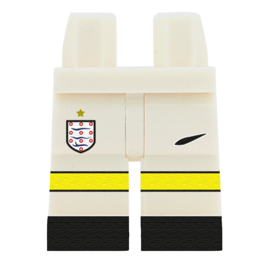 2026 England Football Shorts - Custom Minifigure Legs