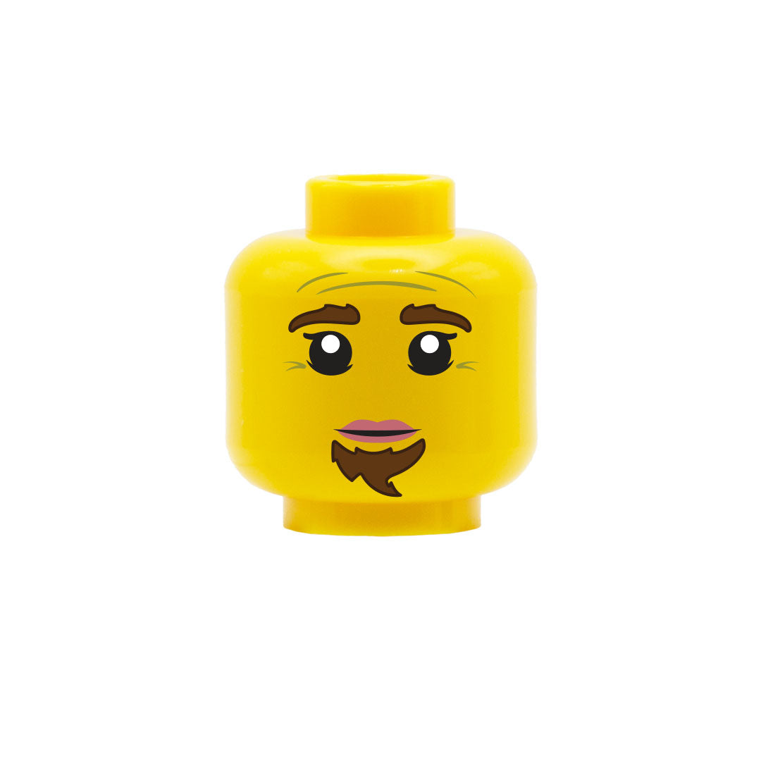 Custom Design LEGO DnD Dwarf Head - LEGO Dungeons and Dragons