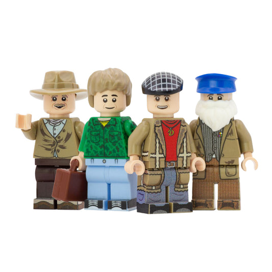 Only fools and horses- Del-Rodney-Uncle Albert-Grandad-Custom Printed LEGO Minifigures
