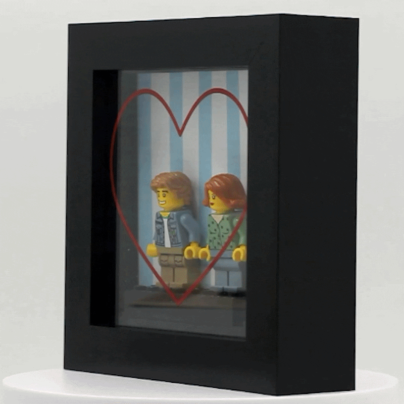 Romantic Custom LEGO Minifigures Display