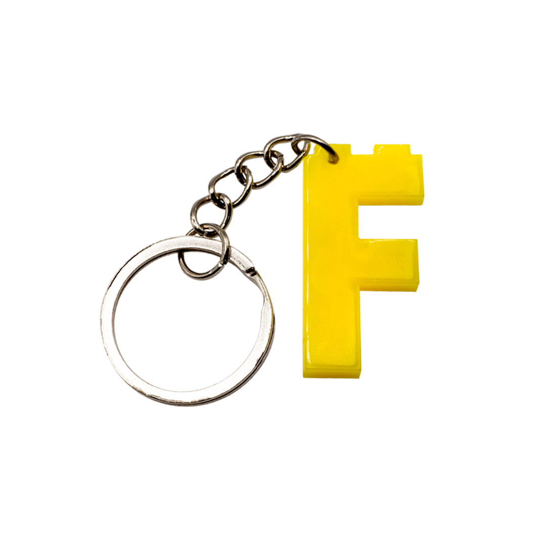 LEGO Acrylic Letter Keychain