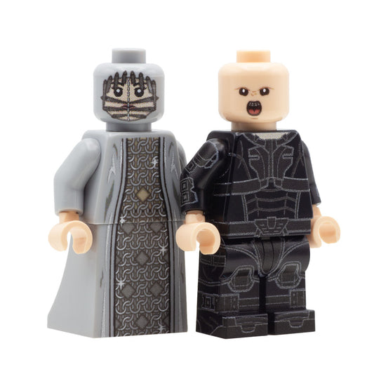 Feyd-Rautha Harkonnen and Princess Irulan; Dune 2 - Custom Design LEGO Minifig Set
