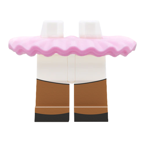 Pink Frilly LEGO Minifigure Skirt