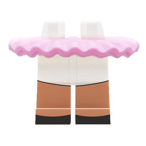 Pink Frilly LEGO Minifigure Skirt