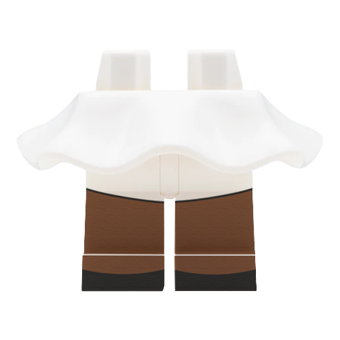 White LEGO Minifigure Skirt
