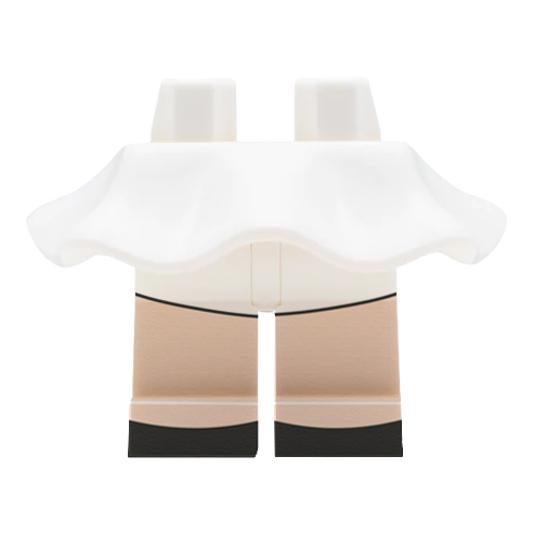 White LEGO Minifigure Skirt
