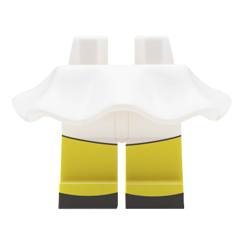White LEGO Minifigure Skirt