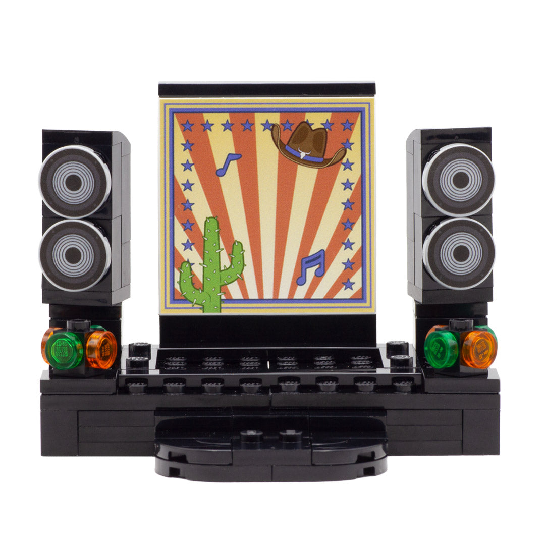 Custom LEGO Stage Minibuild Display - Country Music Display