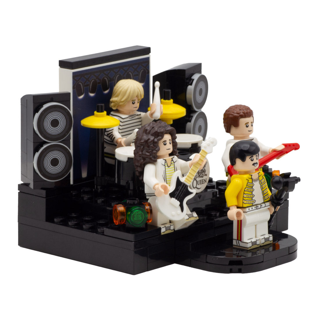 Custom LEGO Stage Minibuild Display - Custom Design LEGO Queen Band