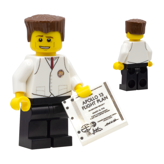 Apollo 13 Gene Kranz (Traditional LEGO Yellow) - Custom Design Minifigure