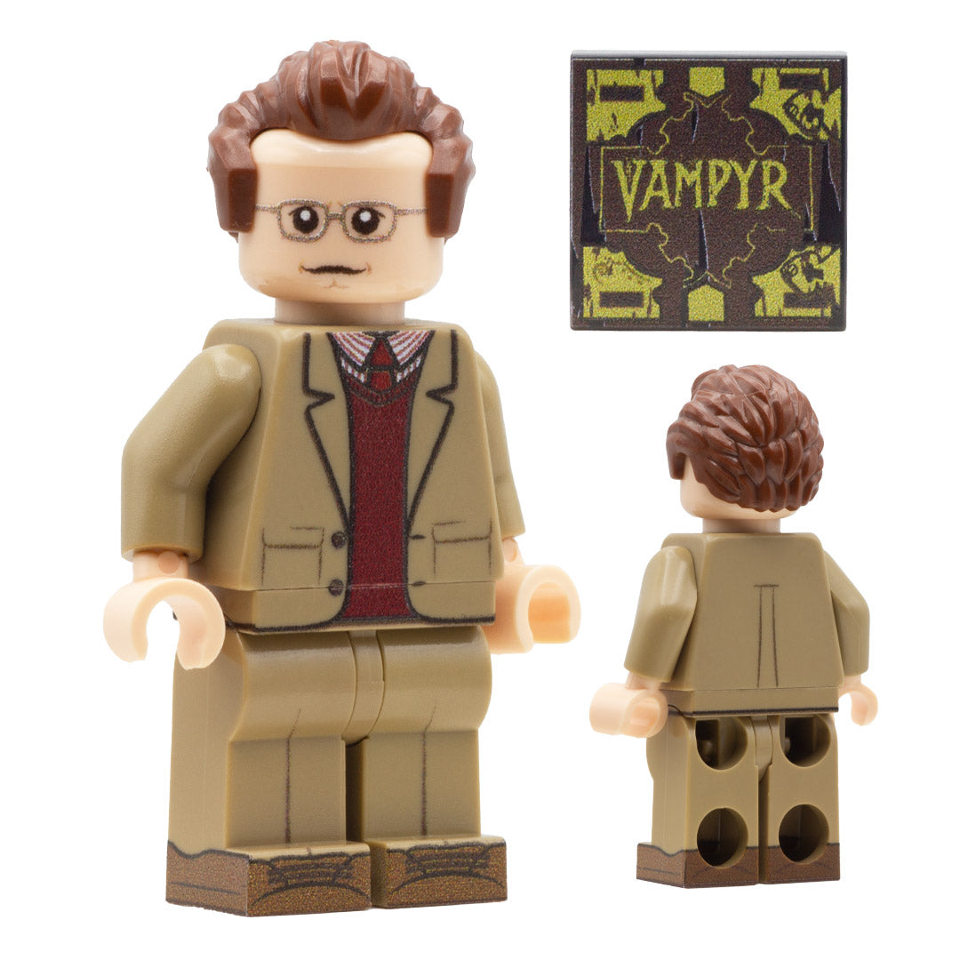 Custom LEGO Giles from Buffy the Vampire Slayer minifigures