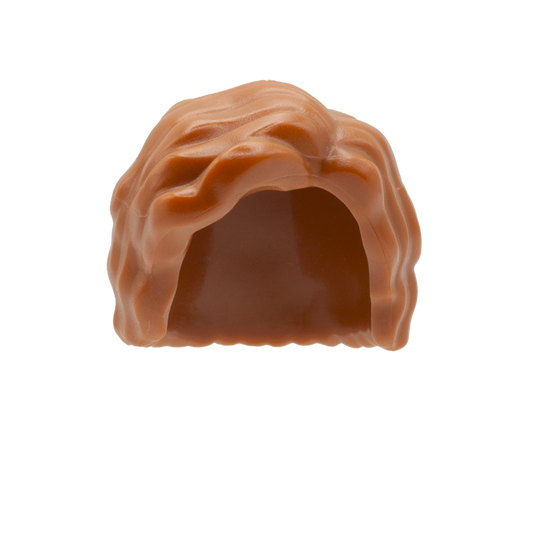 Ginger Wavy/Curly Mid Length with Side Parting - LEGO Minifigure Hair
