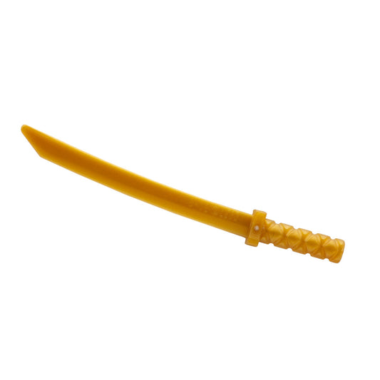 Gold LEGO Katana Sword - Minifigure Accessory (Plastic Toy)