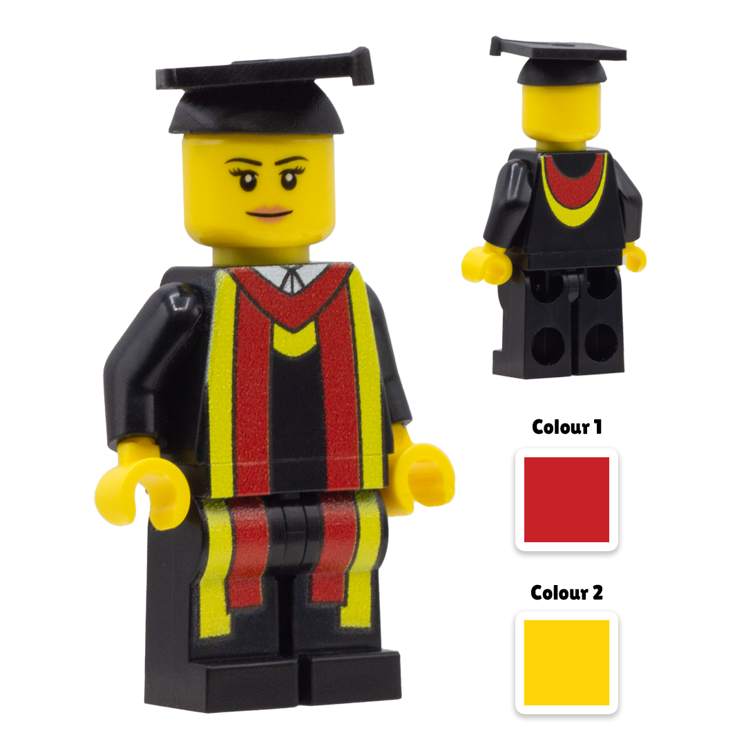 Custom LEGO Minifigure - Customisable Graduation Figure