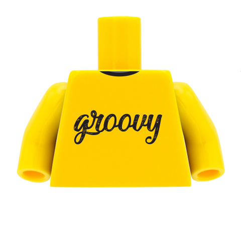 Groovy Longsleeve T-Shirt - Custom Design Minifigure Torso