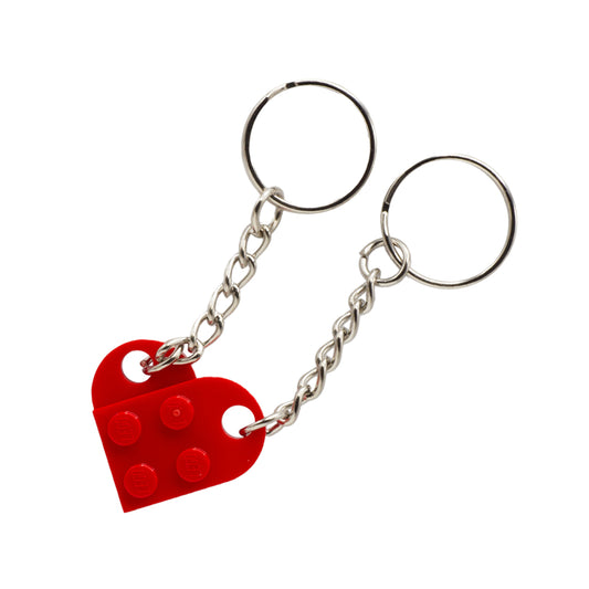 LEGO Red Split Heart Keychain