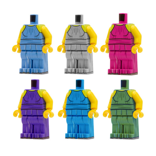 Halterneck Jumpsuit Dress (Various Colours) - Custom Design Minifigure Outfit