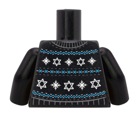 Happy Hanukkah Christmas Jumper - Custom LEGO Christmas Torso