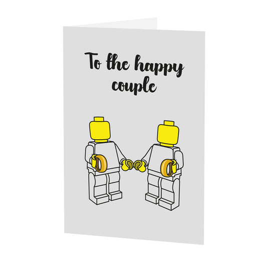 Romantic Wedding LEGO Minifigures Card