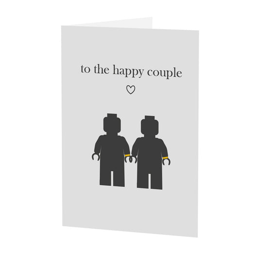 Romantic Wedding LEGO Minifigures Card