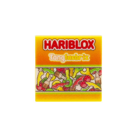 Hariblox Tangfasbrix (Pretend "Sweets / Candy") - Custom Design Tile (Plastic Toy)