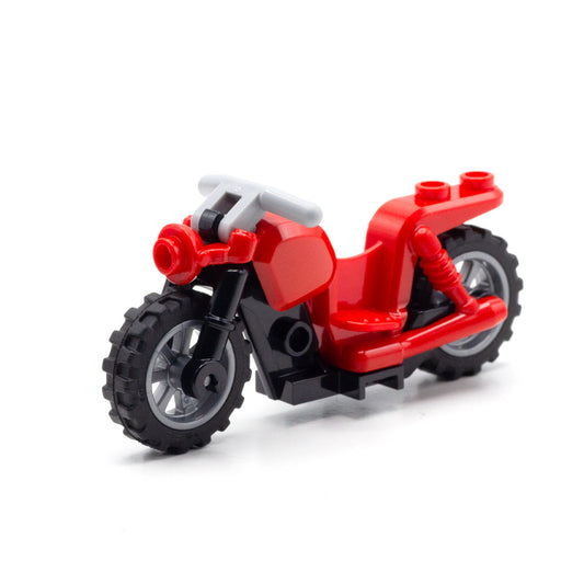 Red LEGO Cruiser Motor Bike - Minifigure Accessory