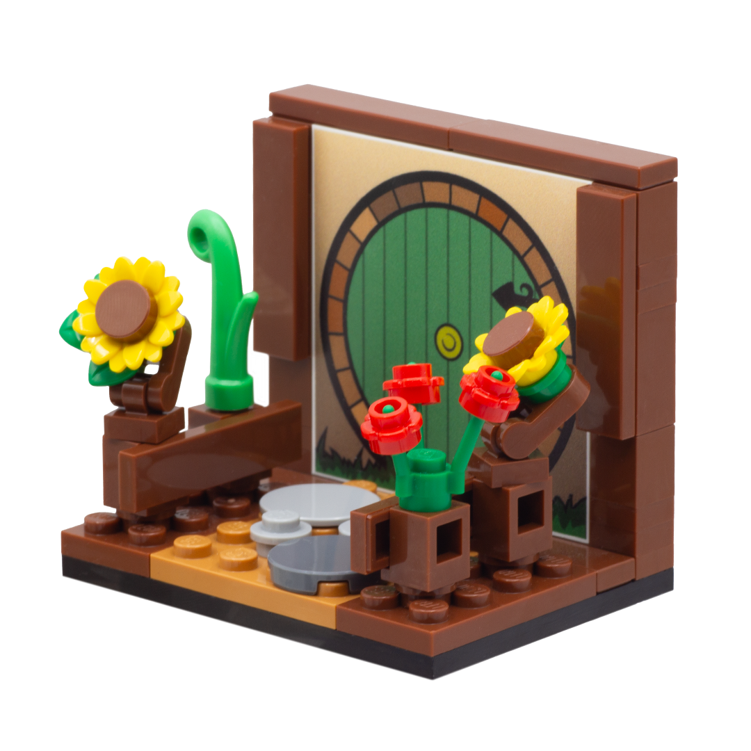 LEGO Hobbit Door Minifigure Display - Custom Design LEGO Minifigure Display