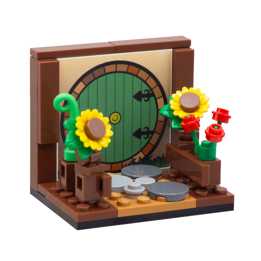 LEGO Hobbit Door Minifigure Display - Custom Design LEGO Minifigure Display