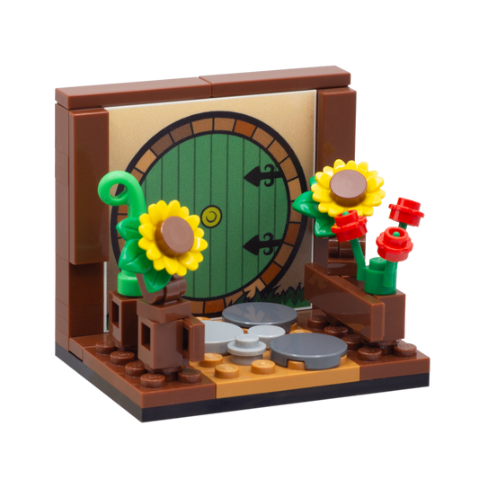 LEGO Hobbit Door Minifigure Display - Custom Design LEGO Minifigure Display