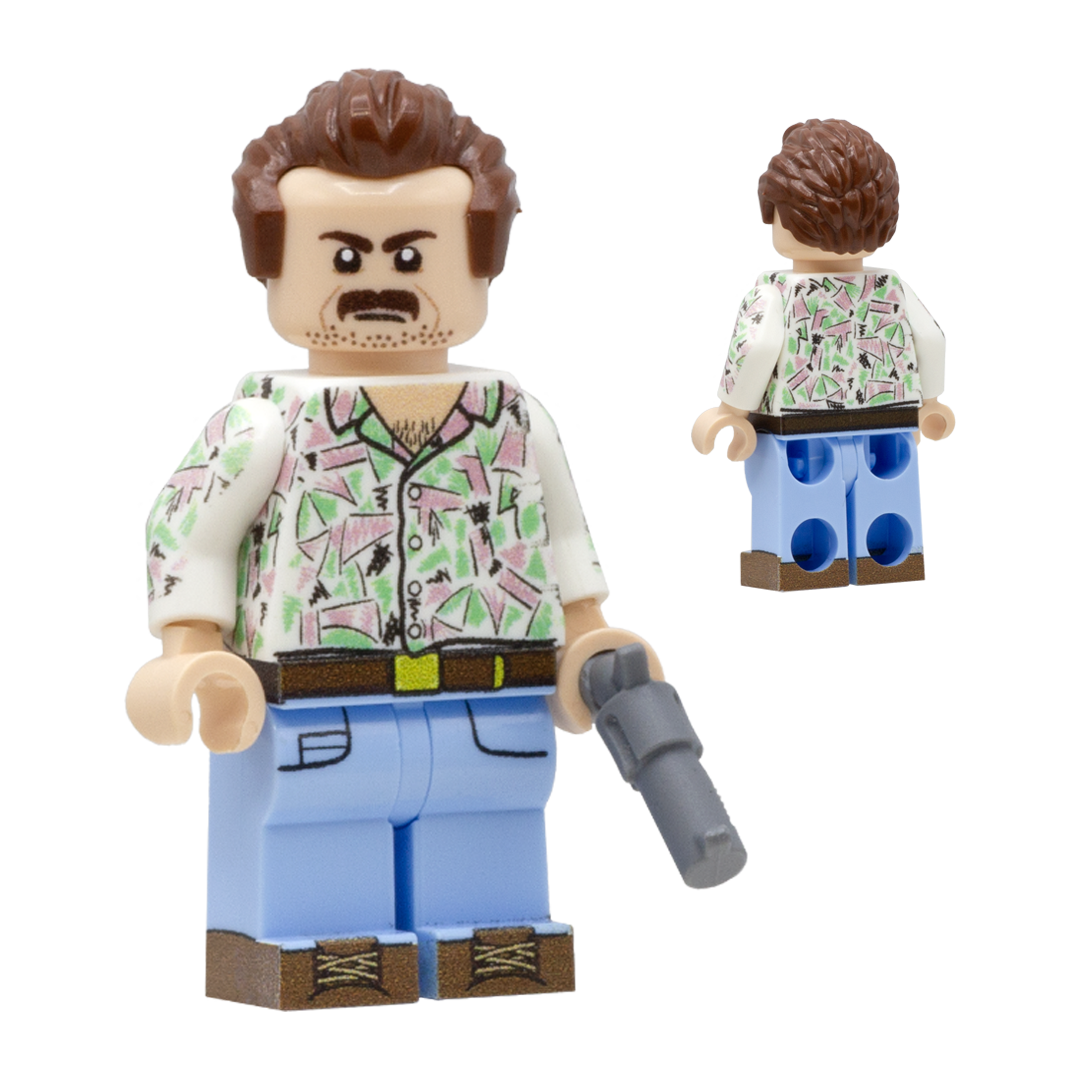 Stranger Things - Hopper - Custom Design LEGO Minifigure