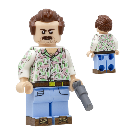 Stranger Things - Hopper - Custom Design LEGO Minifigure