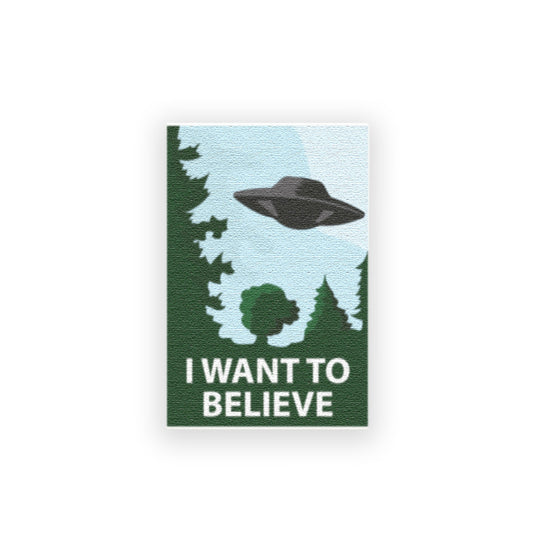 I Want To Believe - X-Files - Custom Design LEGO Tile