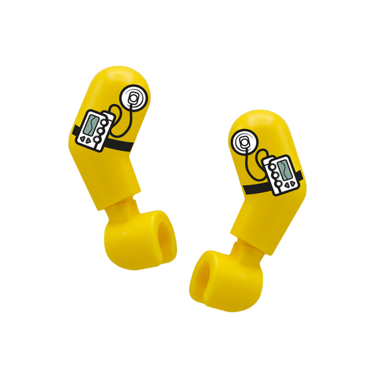 Insulin Pump - Custom Design Minifigure Arm